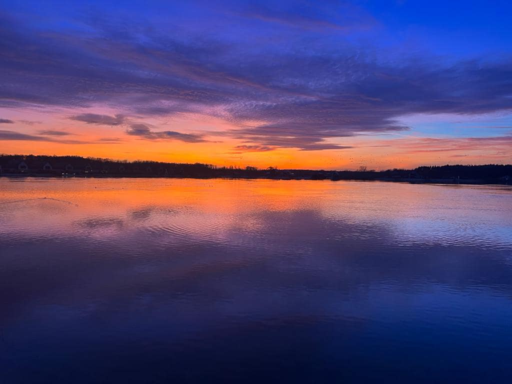 Kolorowe niebo nad Brzezinkami